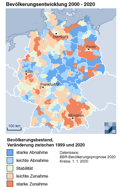 Területi trendek Németországban (2) A