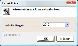 Ha nem létező adatokat vittünk be, akkor a program az alábbi üzenetet küldi, majd az [OK] gombra kattintás után automatikusan visszaadja a bejelentkezési képernyőt, ezáltal tiltva meg az illetéktelen