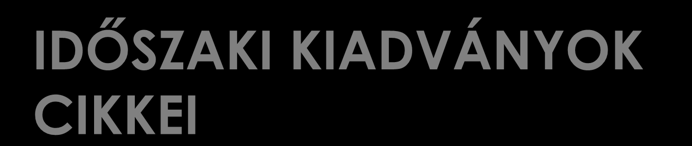 IDŐSZAKI KIADVÁNYOK CIKKEI BOGNÁR Károly: A háború fogalmának, tartalmának múltja, jelene és jövője. =Új Honvédségi Szemle, 2005. augusztus, LIX. évf. 8. szám. -pp. 8-28.