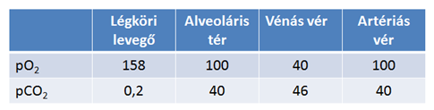 áramlási sebességek meghatározása be és kilégzés folyamán. A FEV1 a forszírozott kilégzés %-s értéke az első másodpercben. Normális érték 80 %.