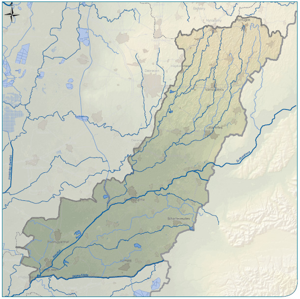jelő, Berettyó vízgyőjtı közreadja: Vízügyi és