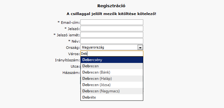 A szerver oldalon az ajax mappa city.php fájljának tartalma: <?