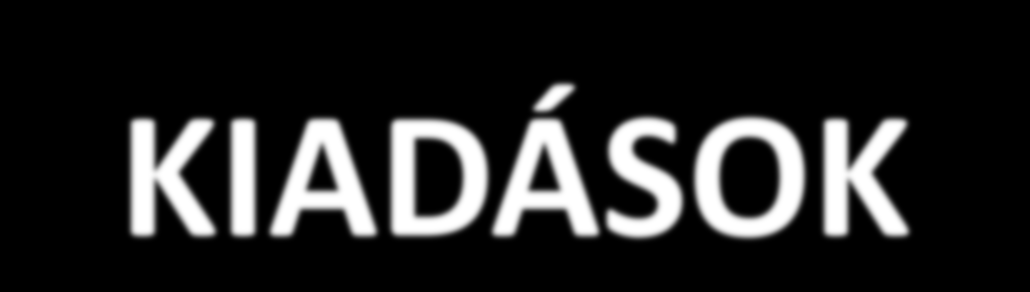 2012 - KIADÁSOK 2012-es év kiadásai: Nemzetközi érdekképviseleti tagsági díjak Működési költség Ami összetevődik üzemeltetés, postaköltség, irodaszer, tagkártya készítés.