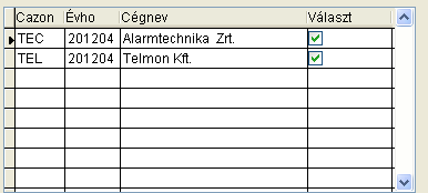 1./ E verzió első indításakor a következő képernyő jelenik meg: 2./ A képernyőn megjelenő leírás szerint az gomb használatával készíthető egy lista az érintett személyekről!