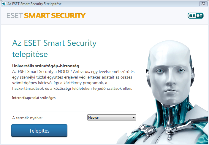 2. Telepítés Az ESET Smart Security terméket számos módon telepítheti a számítógépre.