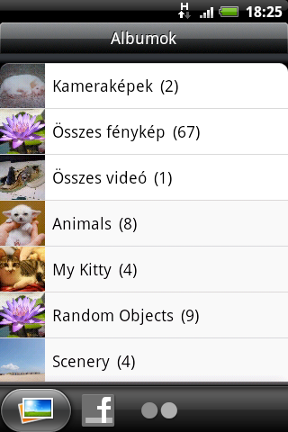 Galéria Tudnivalók a Galéria alkalmazásról A Galéria alkalmazással megnézheti a telefonnal készített, letöltött vagy a memóriakártyára másolt fényképeket és videókat.