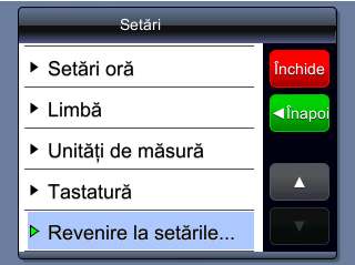 27 Setări din fabrică Doriti să