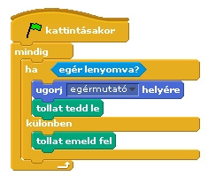 6. Rajzoljunk A Scratch nem csak játékok és animációk készítésére alkalmas. Ebben a leckében egy egyszerű rajzolóprogramot állítunk össze.