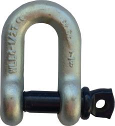 Nagyszilárdságú sekli omega Chei de tachelaj omega cu bolt filetat - High tensile bow shackle with screw pin WLL/To Méret B D H C E 0,33 3/16 9,65 4,8 22 6 15,3 0,040 0,50 ¼ 12 6,35 29 8 19,8 0,070