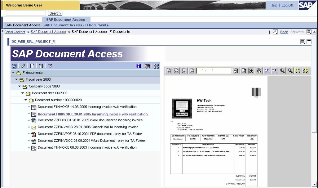 SAP Document Access