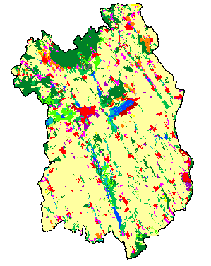 Az integrált trend forgatókönyv eredményei: Területhasználat 2006