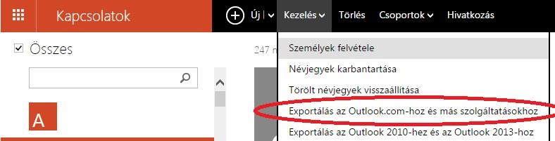 Keletkezik egy OutlookContacts.csv fájl, amit mentsen el a számítógépére. 6. Most lépjen be a https://mail.google.