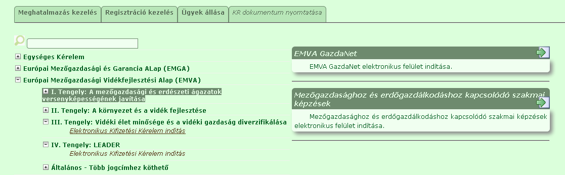 Kérelem kitöltésének megkezdése 1. Mint saját nevében eljáró ügyfél, ügyfélkapus felhasználónevének és jelszavának megadásával lépjen be az MVH kérelemkitöltő felületére.