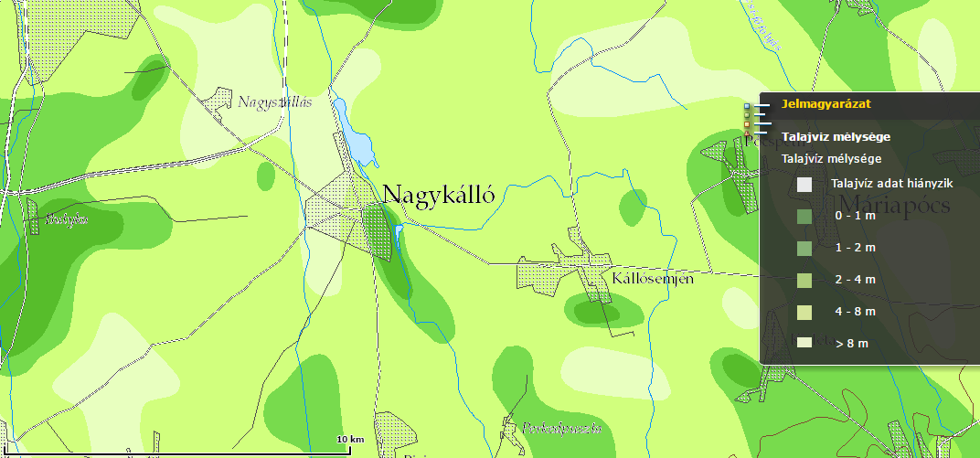 HELYZETFELTÁRÓ- HELYZETELEMZŐ - HELYZETÉRTÉKELŐ MUNKARÉSZEK 137 Érintett belvízrendszer Felszín alatti vizek érzékenysége Talajvíz területem, amelyet a Hajdúhadház Nyíradony közöttivízválasztótól