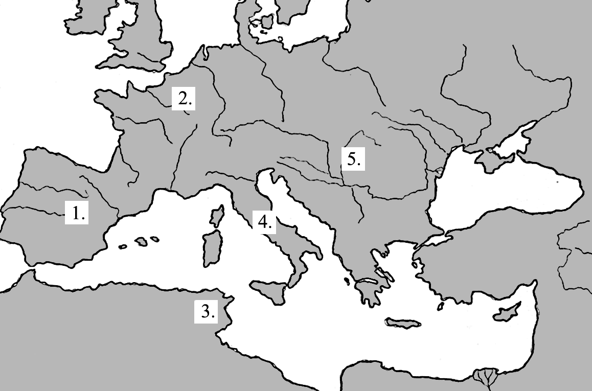 7. feladat A Római Birodalom szétesése és a népvándorlás kora (elemenként 1-1 pont, összesen 25 pont) A) Válassza ki az alábbi felsorolásból a Nyugatrómai Birodalom bukásának okait és következményeit!