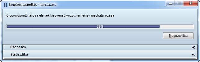 Szabadságfok beállítása A számításhoz be kell állítani a modell csomópontjainak szabadságfokát.