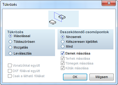 98 AxisVM 11 A kijelölő téglalap segítségével jelöljük ki a láb -hoz tartozó csomópontokat, és annak