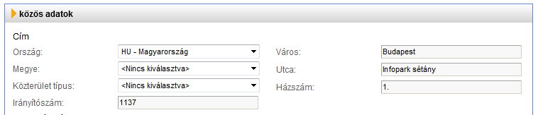 Az iratkezelő alkalmazás automatizáltan, alapértelmezett értékekkel tölt ki bizonyos mezőket amelyet a felhasználó módosíthat.