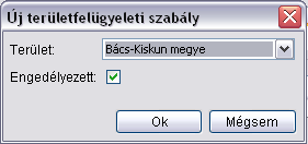 tartózkodik. Engedélyezett távolság: A honos koordinátától megengedett maximális távolság méterben.