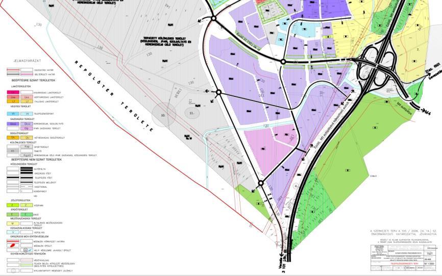 fekszenek. Budapesti oldalon infrastruktúra-feltételhez kötött ill. funkcióváltó terület alá tartozó gazdasági, jellemzően kereskedelmi-szolgáltató területek és kertvárosi lakóterületek találhatóak.