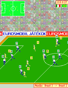 A játékok erőforrásainak lecserélése Munkánk eredményét mutatja a következő két ábrán látható csapatok mezeinek színe: a francia és az amerikai válogatott kék, illetve fekete-fehér és az olasz és a