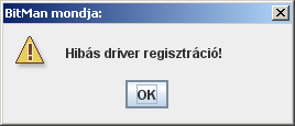 A Driver (meghajtó) betöltése (2) Grafikus felületen: import java.sql.*; import java.awt.*; import javax.swing.*; public void Reg(){ } try {Class.