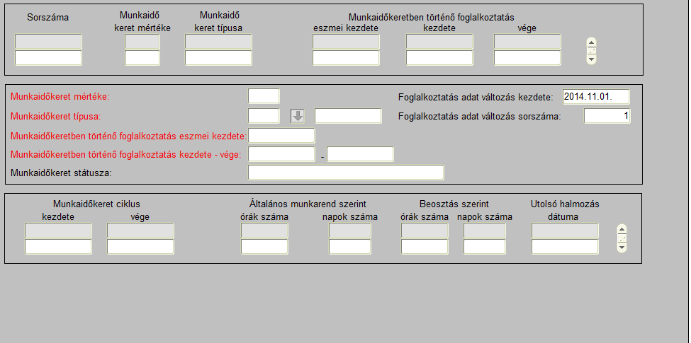 Elérési útvonal 2. Az induló képernyőn első lépésként meg kell keresni a dolgozót.