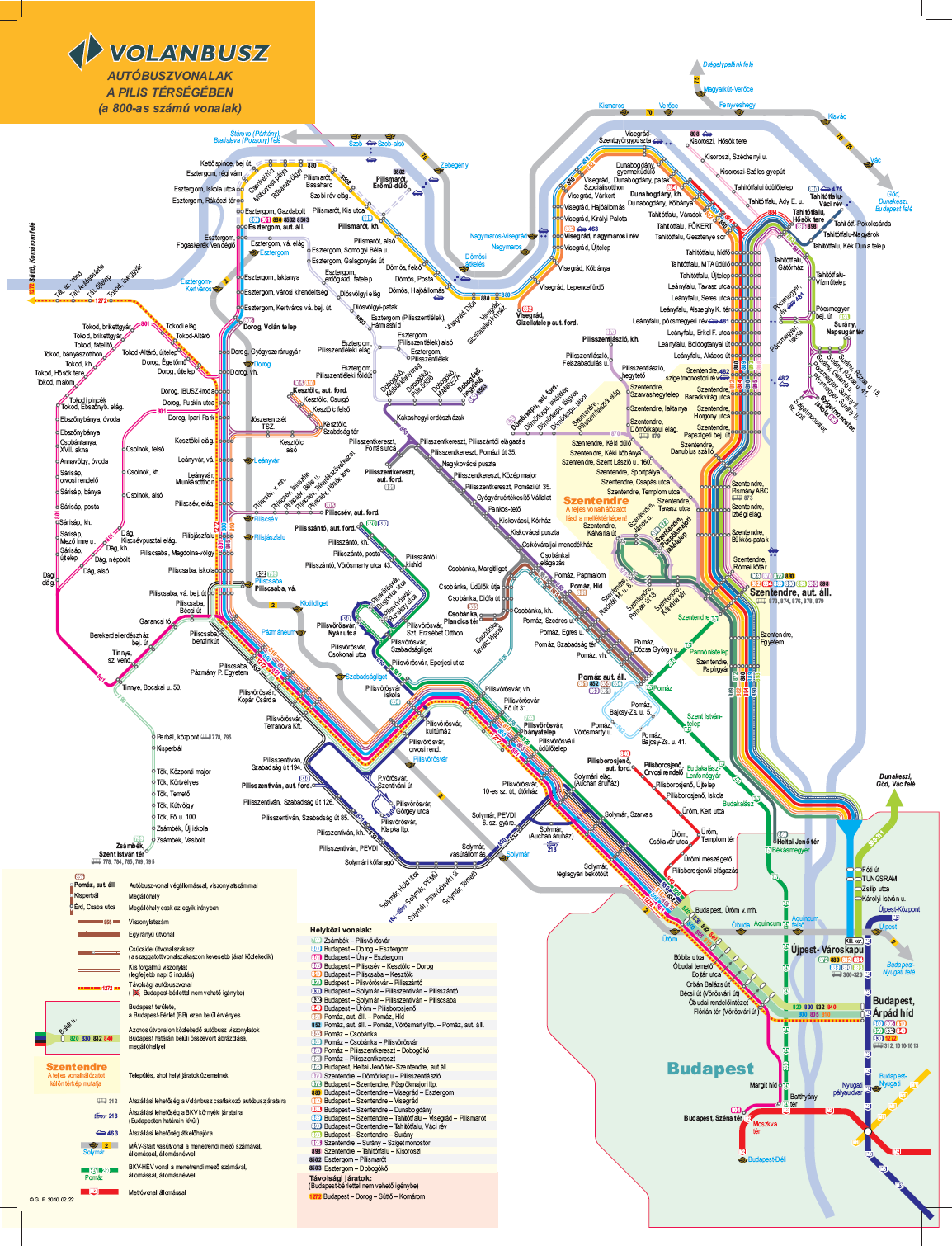 2. Az érintett térség Volánbusz