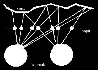 Sztereogram Az autosztereogrammokon ismétlődő minták vannak.