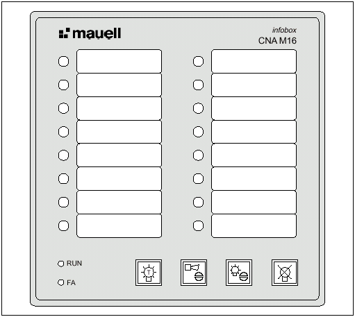 Kompakt berendezés kapcsolótáblába való beépítéshez. Decentralizált jelzőrendszer 16 hiba valamint állapotjelzés feldolgozására és tárolására.