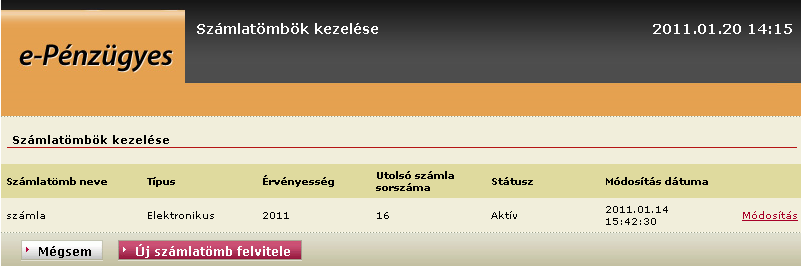 Az így megadott mennyiségi egységek a termékek/szolgáltatások felviteli és módosító képernyőjén választhatók ki, megkönnyítve és felgyorsítva ezzel a rögzítés menetét.