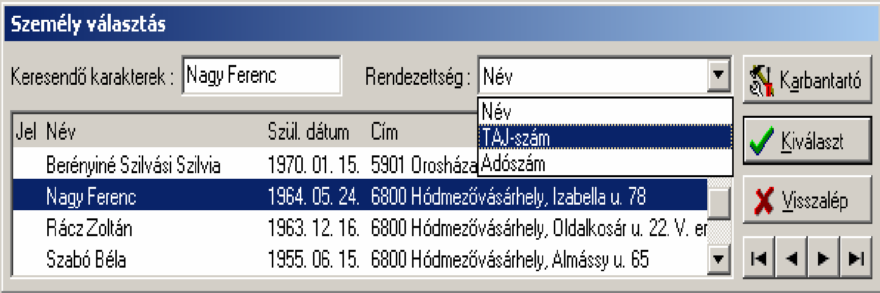 2. Szociális modul Segélyezés A segélyezés modulban kerülhet nyilvántartásra az önkormányzathoz beadott kérelmek adatai és az arra történő intézkedések információi.