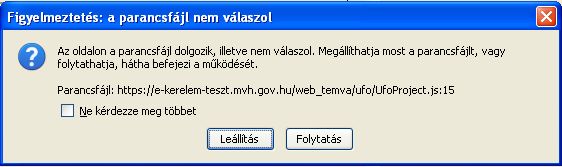 6. Válassza ki a listából az EMVA Szakképzés rögzítés menüpontot: II. A felület használata FIGYELEM!