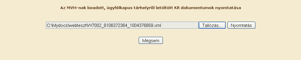 Elektronikus feltöltés PÁLYÁZAT NYOMTATÁSA 11. Válassza ki az.