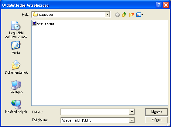 A KONICA MINOLTA PS illesztőprogram beállítása (Windows) 7 6 Írja be a "Fájlnév.". 7 Kattintson a [Mentés] gombra.