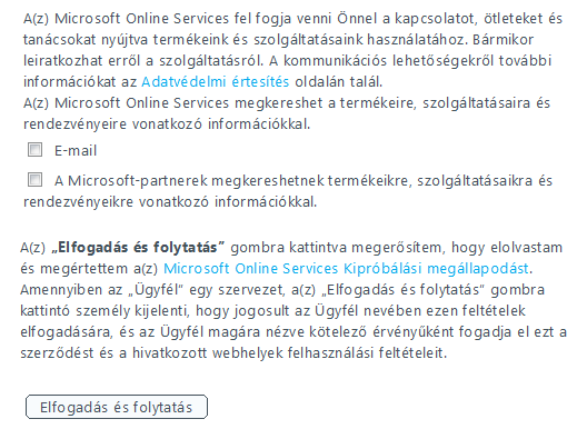 A következő lépésben adja meg új Microsoft Online Services ID azonosítóját, és válasszon erős jelszavat: Ezután írja be a képen látható, számokból és/vagy betűkből álló ellenőrző szöveget.