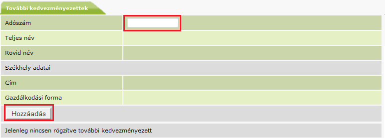 3.1.1. További kedvezményezettek Az SSO alatti közbeszerzés felületen, a regisztrációs adatoknál lehetőség nyílik további kedvezményezettek hozzáadására is.