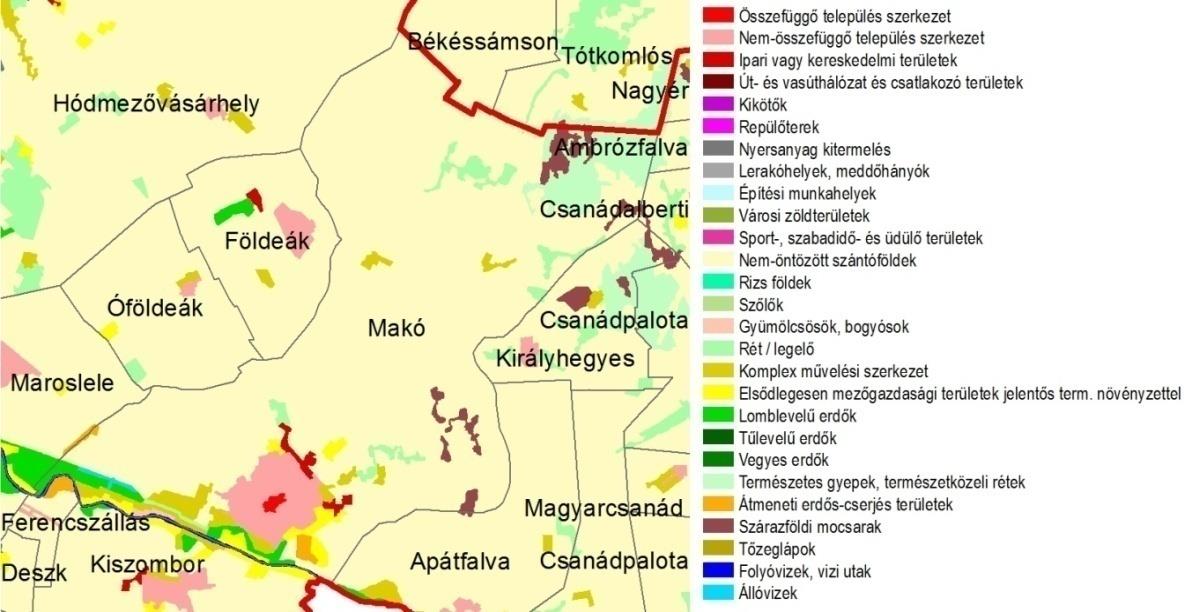 HELYZETFELTÁRÓ- HELYZETELEMZŐ - HELYZETÉRTÉKELŐ MUNKARÉSZEK 110 Makó külterületének nagy része szántó művelési ágú, csak az északi határszélen, és foltokban ittott megjelenő rosszabb minőségű, szikes