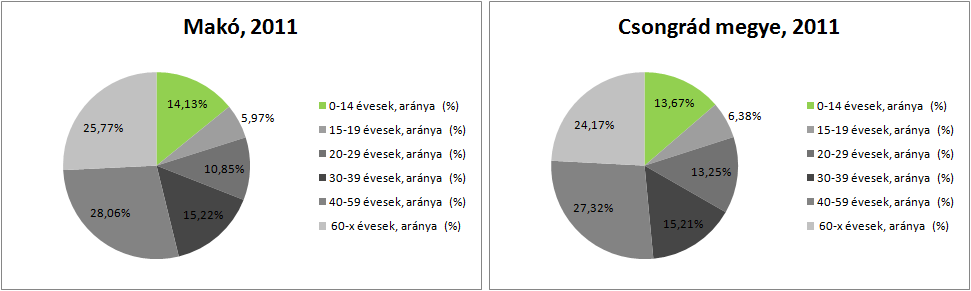 HELYZETFELTÁRÓ- HELYZETELEMZŐ - HELYZETÉRTÉKELŐ MUNKARÉSZEK 47 Forrás: KSH 2001. és 2011. évi Népszámlálás A fenti kedvezőtlen demográfiai mutatók egyik gyökere a lakosság korösszetételében keresendő.