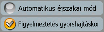 Az érték beállításához/módosításához érintse meg az egyik ikont. 3.2.