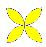 A félkörhöz 1 egészet választanak, akkor a kör méretét 2 egységre kell venni, hiszen a kör két félkörből áll. A festésnél hagyjuk, hogy saját ötlet alapján fessék be az alakzatot.