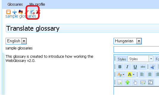S32I03 Translate glossary S32I03 Translate glossary Clicking this icon opens the same screen.