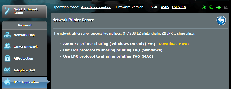 MEGJEGYZÉS: A nyomtatókiszolgáló funkció Windows XP, Windows Vista, és Windows 7 operációs rendszeren támogatott. Az EZ nyomtatómegosztási mód beállításához: 1.