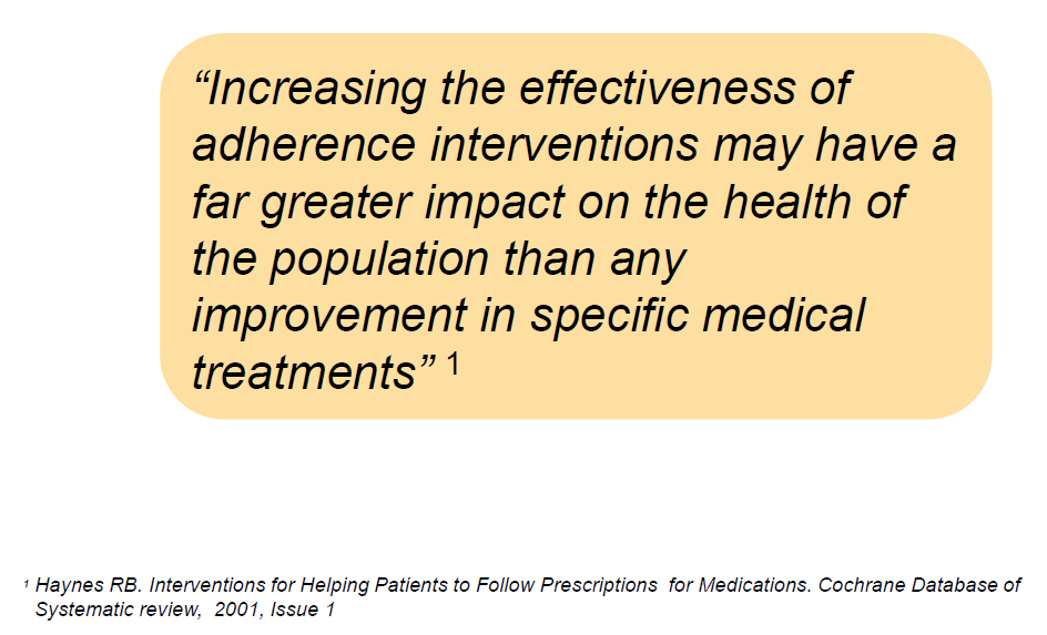 Gyógyszerészi gondozás - adherencia Mindennapi életben elért