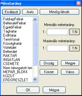 A geometriai adatokhoz kapcsolt leíró adatok alapján lehetıség van a geometria elemek súlypontjában -mint beillesztési pontban- felirat megjelenítésére.