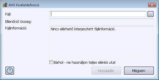 Vezérlőgombok Szerkesztés - megnyitja a szerkesztőpanelt (megegyezik az új kivételek panellel, lásd lent ) a már létrehozott kivételekkel, ahol módosíthatja a kívánt paramétereket Eltávolítás törli a