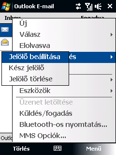 146 A vállalati e-mailek és az értekezlet-összehívások kezelése Üzenet megjelölése vagy jelölésének törlése 1. Nyissa meg az Outlook alkalmazást a készüléken, és lépjen a Bejövő mappába. 2.