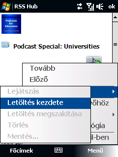 188 Internet Podcast letöltése, lejátszása vagy elmentése 1.