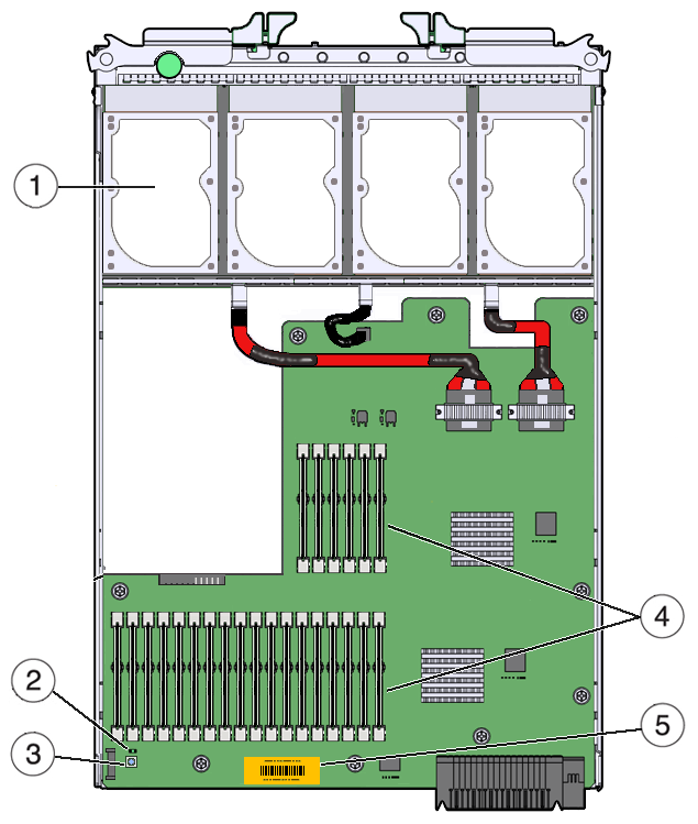 1 Hard disk drives 4 Slots (24)