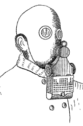 2.3 - Barton tervrajzai 17 George Neally 1877-ben az Egyesült Államokban szabadalmaztatta az általa Füstkizáró álarc -nak nevezett eszközt.